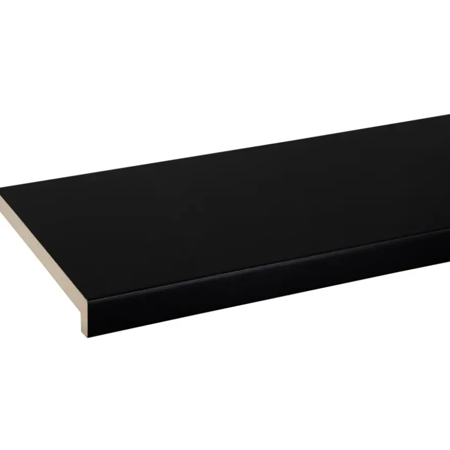 Vensterbank MDF zwart 250x20cm 28mm