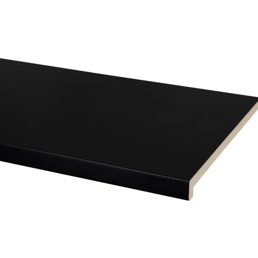 Vensterbank MDF zwart 250x30cm 28mm