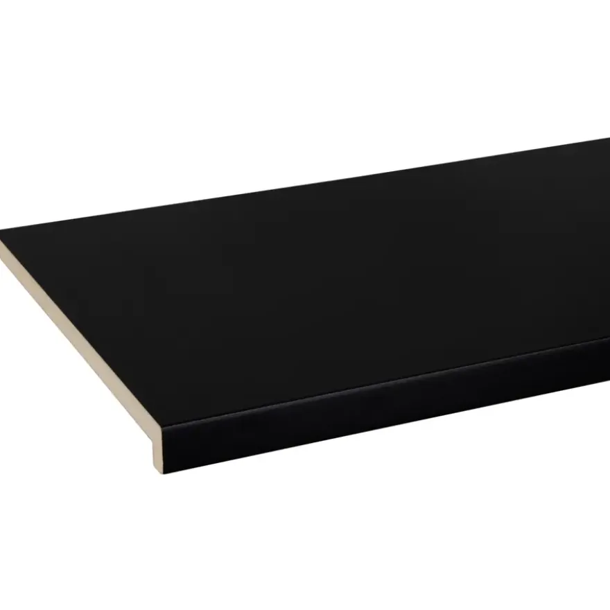 Vensterbank MDF zwart 250x30cm 28mm