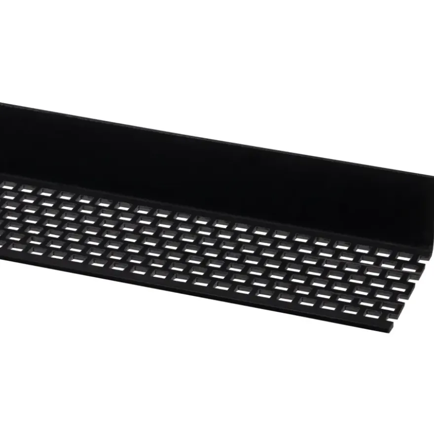 Ventilatieprofiel kunststof zwart 29x60mm 260cm
