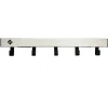 Vepa Bins Pro-line wandkapstok met 5 haken - grijs / zwart