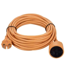 Verlengsnoer 10 Meter Oranje 2x1.5mm
