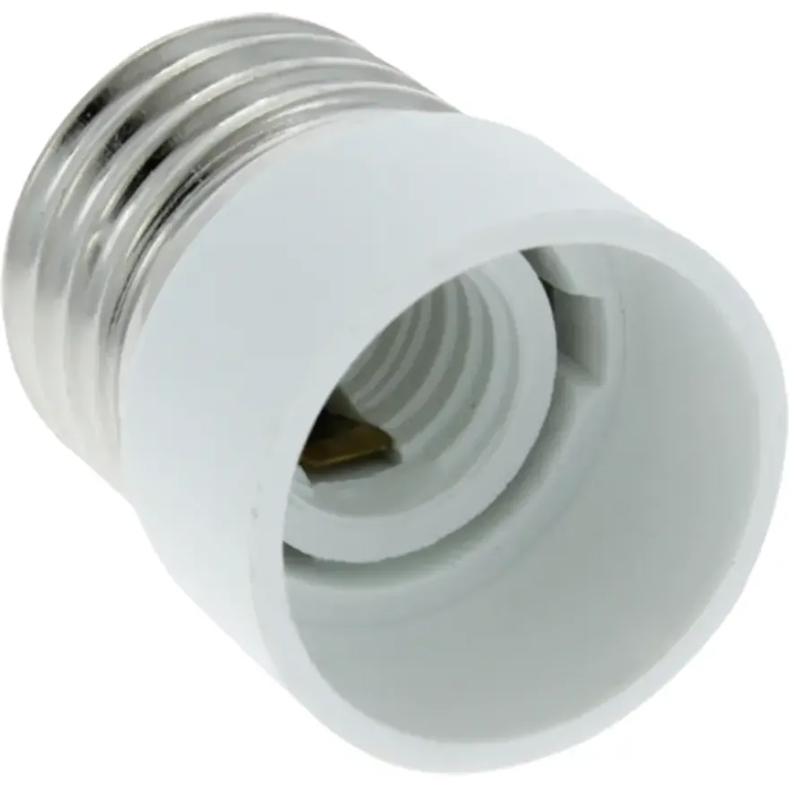 Verloopstuk Fitting van E27 naar E14 60W Wit