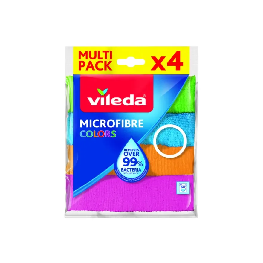 Vileda microvezel doek Color 4 stuks