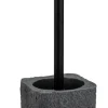 Villata toiletborstelhouder polyresin grijs