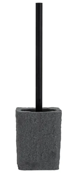 Villata toiletborstelhouder polyresin grijs