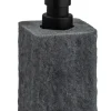 Villata zeepdispenser polyresin grijs