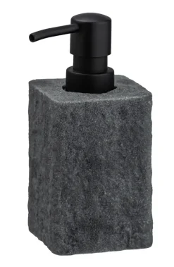 Villata zeepdispenser polyresin grijs