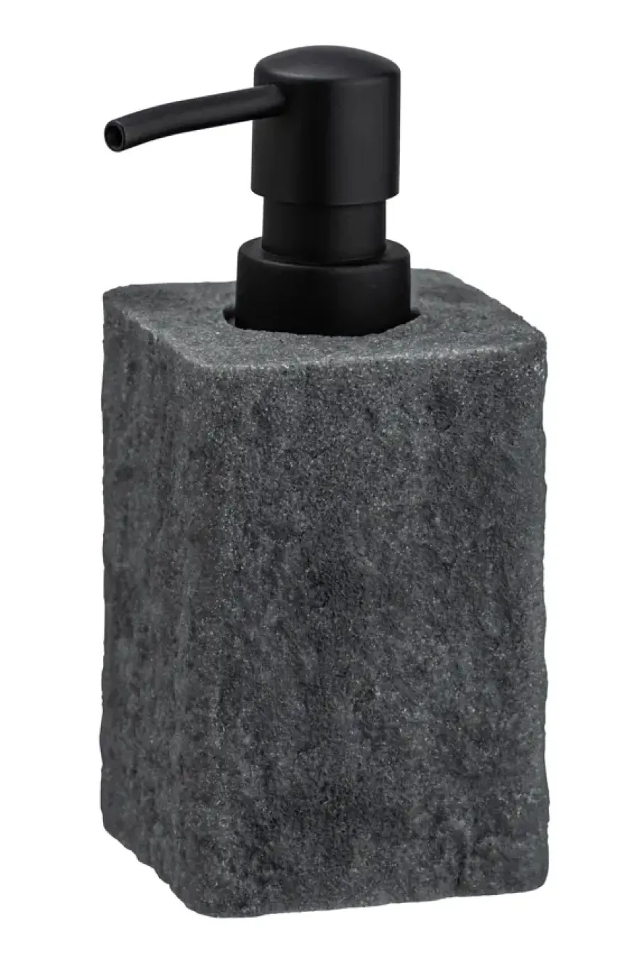 Villata zeepdispenser polyresin grijs