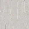 Viltpaneel gebogen lijnen beige 60x30 cm 4 stuks