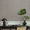Viltpaneel gebogen lijnen taupe 120x60 cm 2 stuks