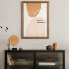 Viltpaneel 4 lijnen beige 120x60 cm