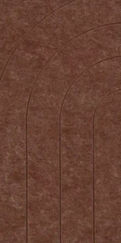 Viltpaneel 4 lijnen terra 60x30 cm