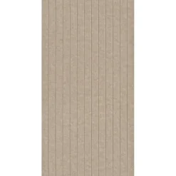 Viltpaneel rechte lijnen taupe 120x52 cm