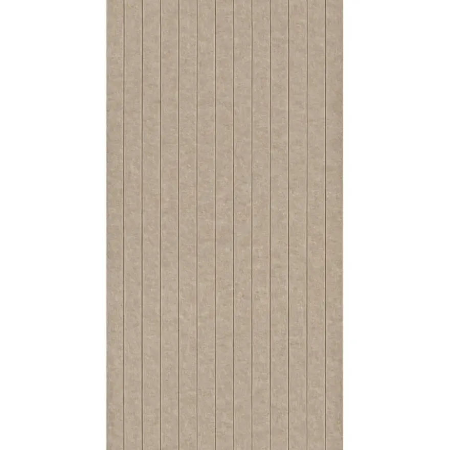 Viltpaneel rechte lijnen taupe 120x52 cm