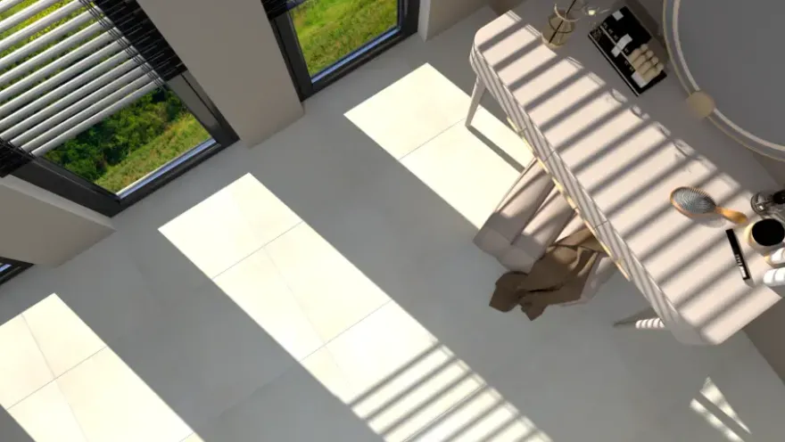 Vloertegel Element betonlook 60 x 60 cm keramiek beige 1,44 m²