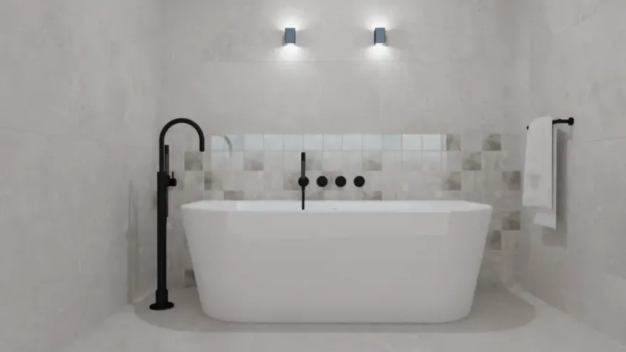 Vloertegel Eterna 80 x 80 cm keramiek grijs 1,29 m²