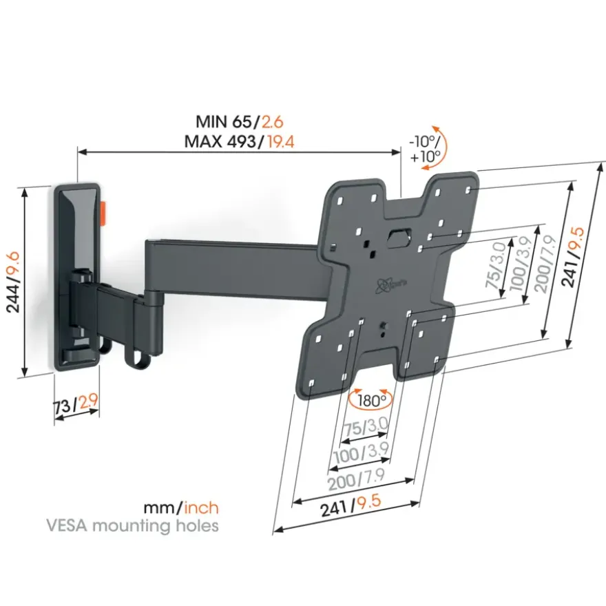 Vogel's TVM 3245 Full-Motion+ S 19 tot 43 inch
