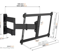 Vogel's TVM 3845 Full-Motion+ XL 55 tot 100 inch