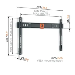 Vogel's TV-steun Fixed L - 40 t/m 100 inch