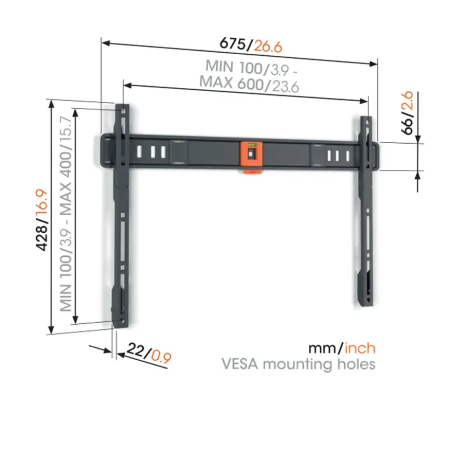 Vogel's TV-steun Fixed L - 40 t/m 100 inch