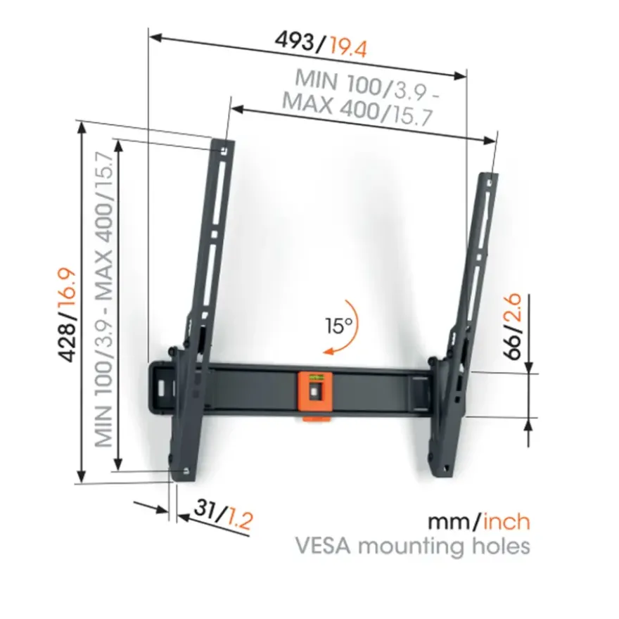 Vogel's TV-steun Tilt M - 32 t/m 65 inch