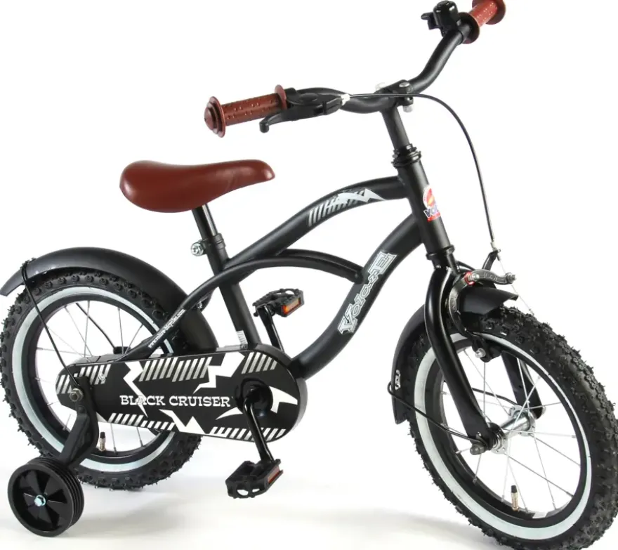 Volare Black Cruiser 14 Inch kinderfiets