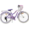 Volare Lovely kinderfiets paars wit 24 inch