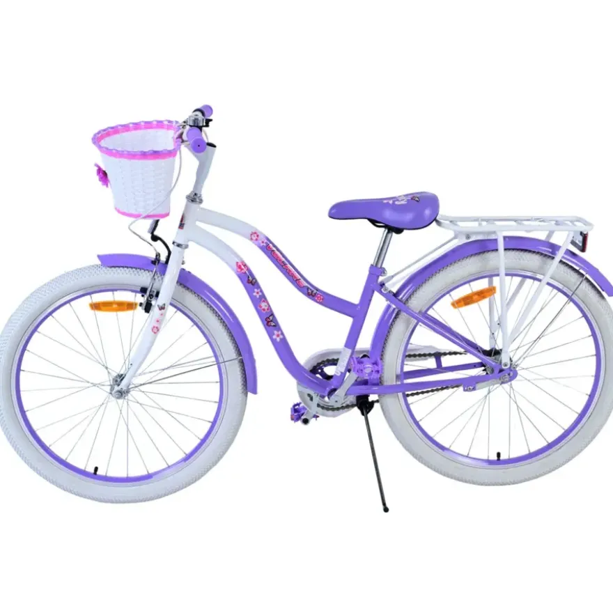 Volare Lovely kinderfiets wit paars 24 inch