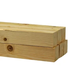 Voordeelpak ruw vuren 50x50 mm lengte 270 cm 6 stuks