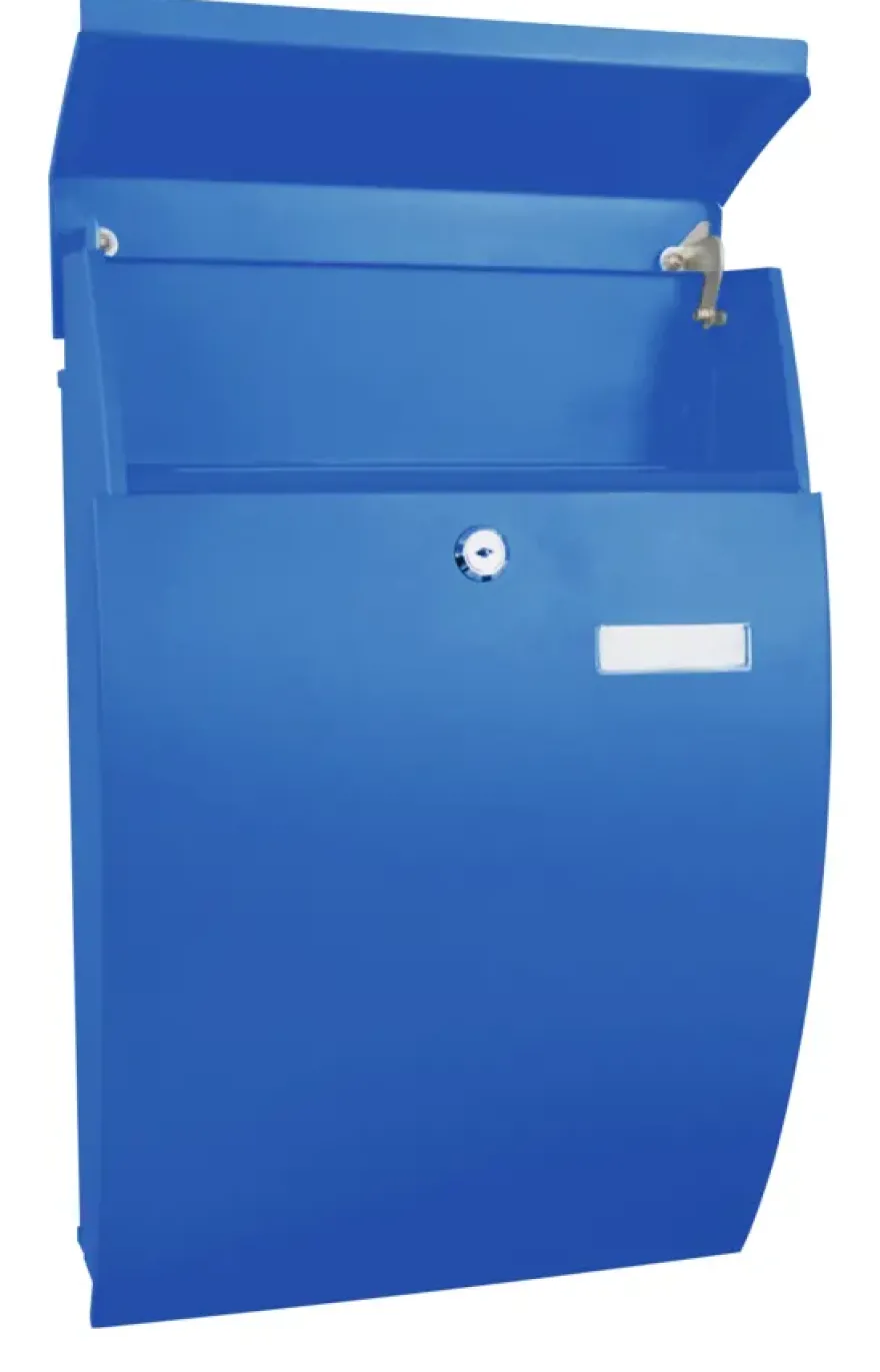 V-Part Brievenbus staal Geronan blauw