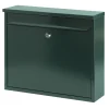 V-Part Wandbrievenbus groen staal - 31.5 cm
