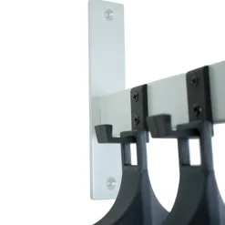 V-Part wandkapstok HIQ 2 incl. 2 hangers - aluminiumgrijs / zwart