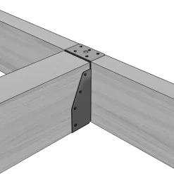 Waelbers balkdrager met lange lip 46 x 121 mm verzinkt