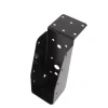 Waelbers balkdrager met lange lip 59 x 156 mm zwart