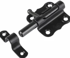 Waelbers grendel galvanisch vierkant 50x50 mm schoot 9 mm zwart verzinkt