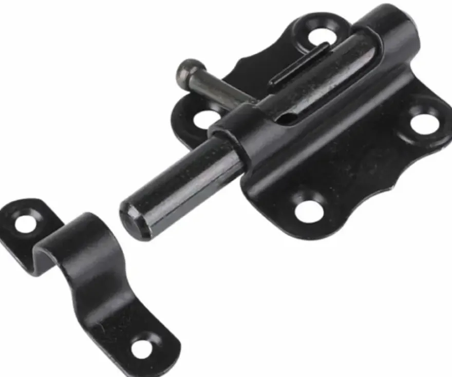 Waelbers grendel galvanisch vierkant 50x50 mm schoot 9 mm zwart verzinkt