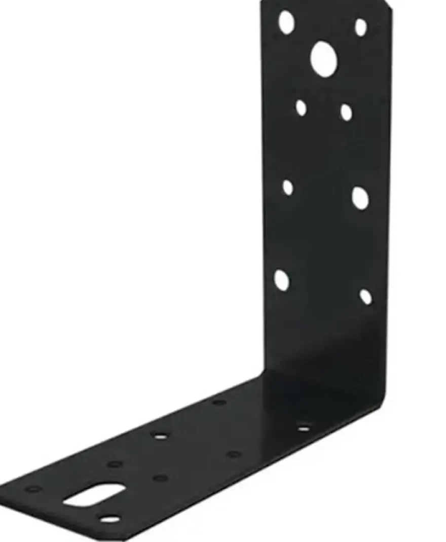 Waelbers hoekanker zonder ril 150 x 150 mm zwart