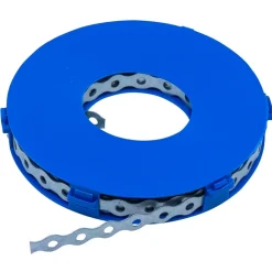 Waelbers montageband in cassette gegolfd 12x0,7 mm 10 meter lang verzinkt