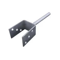 Waelbers paalhouder U-model 71x100 mm verzinkt
