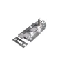 Waelbers rolschuif met bocht 120 mm RVS