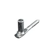 Waelbers schroefduim rond Ø16x110 mm verzinkt