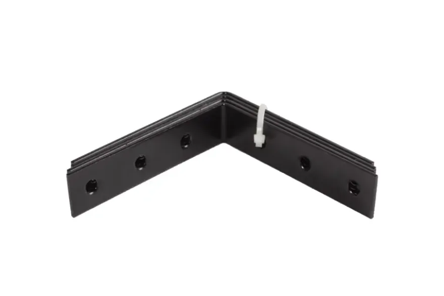 Waelbers stoelhoek 85x85 mm zwart 4 stuks