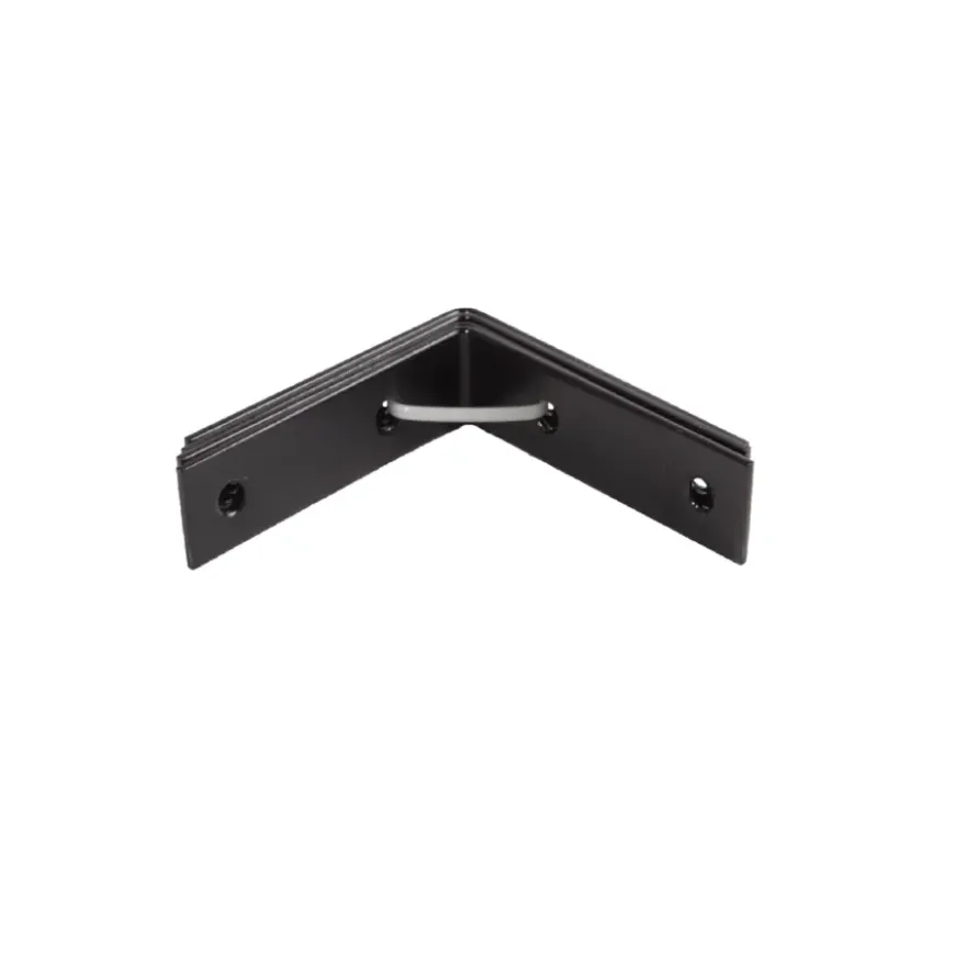 Waelbers stoelhoek 70 x 70 mm zwart 4 stuks