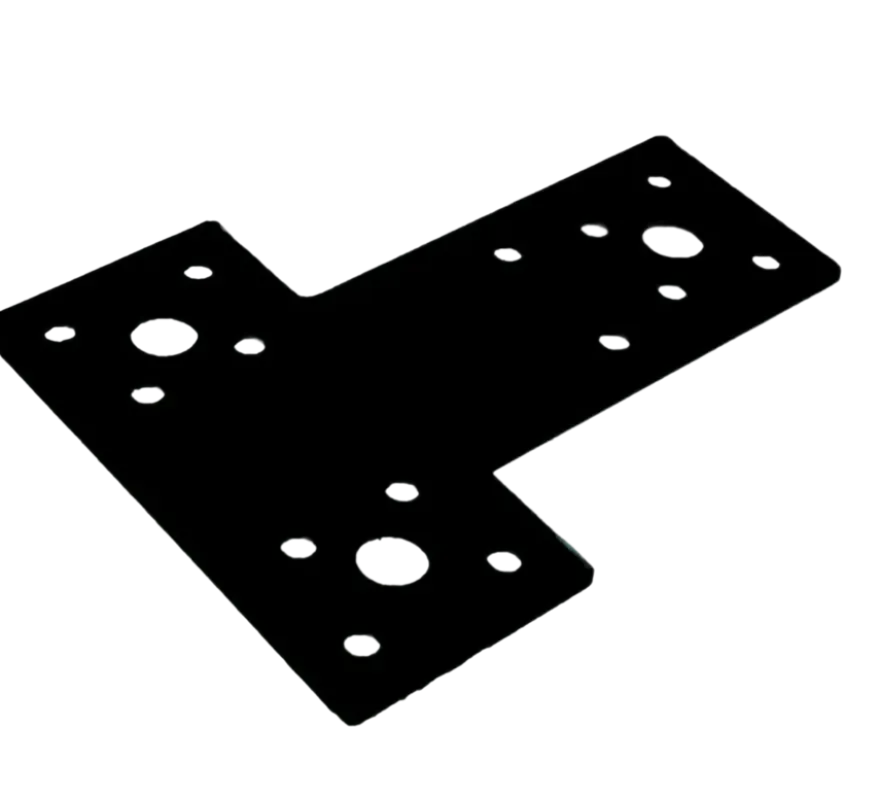 Waelbers T-plaat 80 x 68 x 38 mm zwart