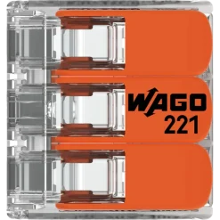 Wago Lasklem 3-voudig 0,14-4mm2 Hersluitbaar 12 stuks