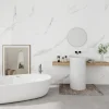 Wand/douche paneel kunststof Allora 260x90 cm wit marmer glans, dikte 5mm 2,34 m²