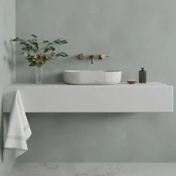 Wand/douche paneel kunststof Allora 260 x 90 cm licht grijs dikte 4 mm 2,34 m²