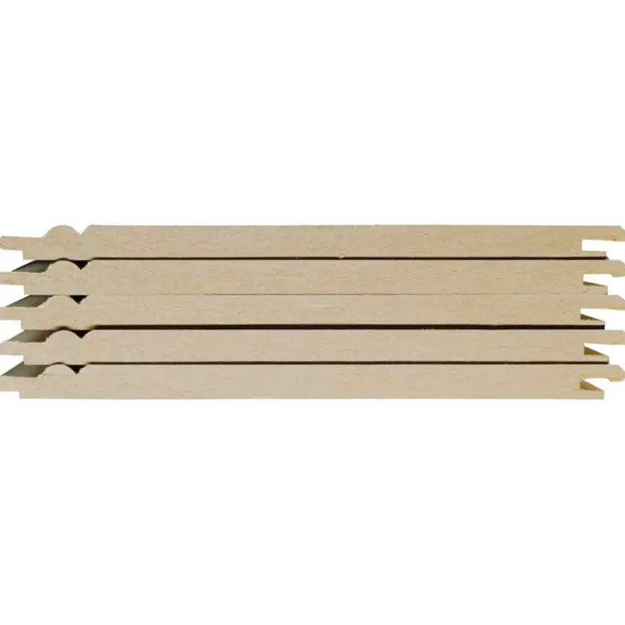 Wand-en plafondpaneel MDF gegrond ca. 13,5 cm breed, lengte 260 cm 5 stuks (ca. 1.75 m2)