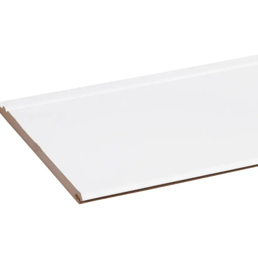 Wand-en plafondpaneel MDF gegrond ca. 13,5 cm breed, lengte 260 cm 5 stuks (ca. 1.75 m2)